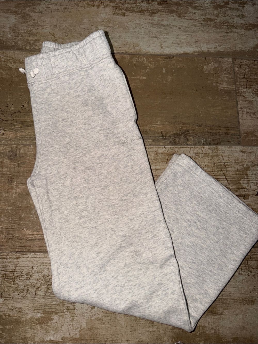 Abercrombie & Fitch Light Heather Gray Kids Jogger Sweatpants